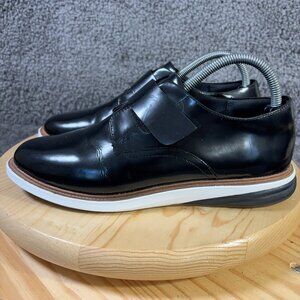 Cole Haan GrandEvølution Modern Monk Shoes Womens Size 9 Black Patent Leather